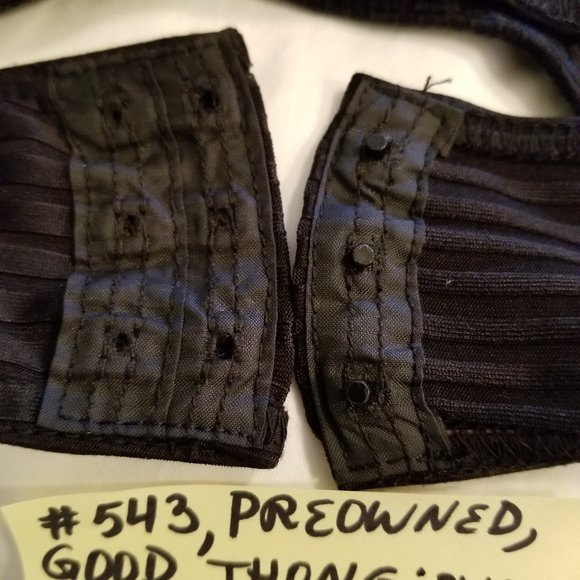 543 Preowned Nordstrom Intimates XS Black Bodysuit - Picture 12 of 13